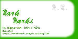 mark marki business card