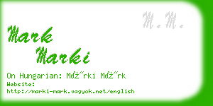 mark marki business card